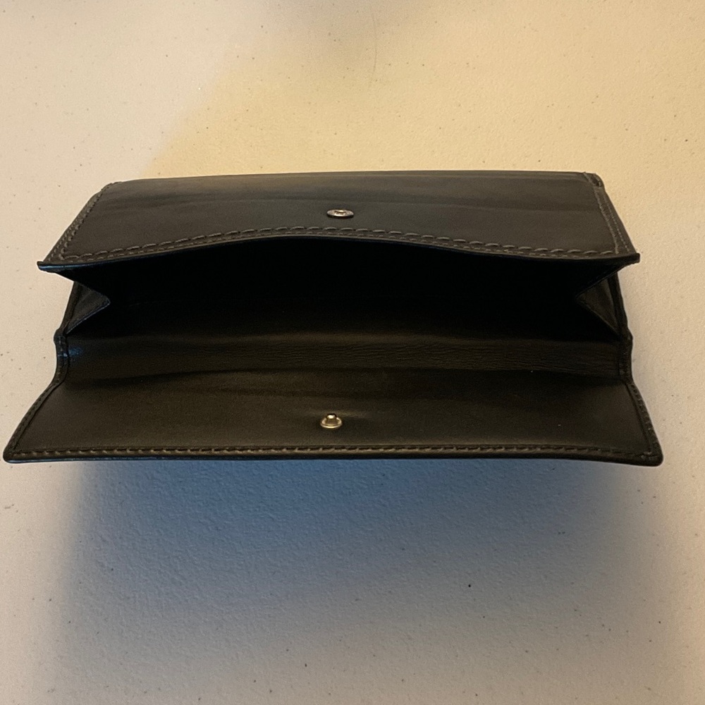 COACH Vintage Black Leather Turnlock Wallet - Picture 7 of 14